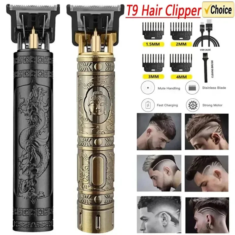 T9 Vintage Hair Trimmer – Cordless Rechargeable