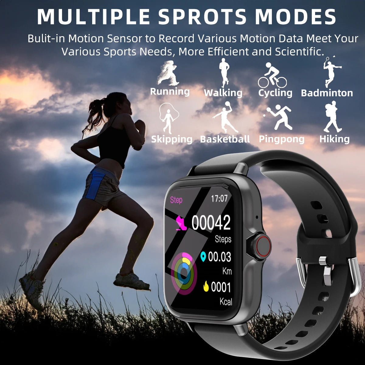 1.83” Waterproof Smartwatch (iOS & Android)
