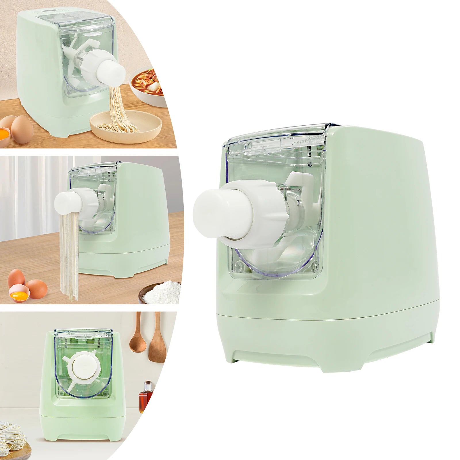 Electric Pasta Maker – Automatic Noodle Machine with 13 Discs for Spaghetti & Fettuccine