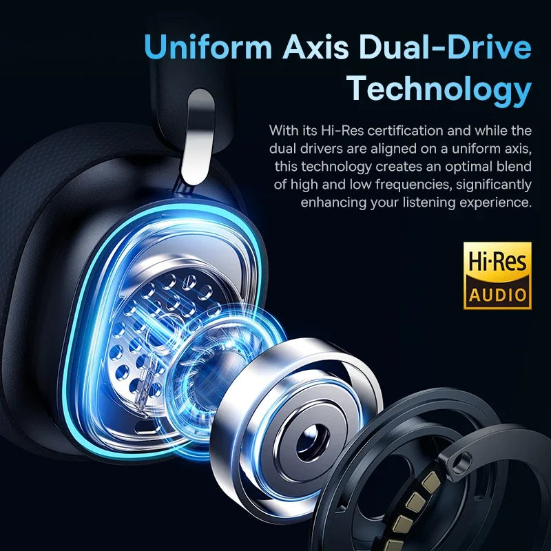 Baseus GH02 Wireless Gaming Headphones – Bluetooth 5.3 & RGB Lighting