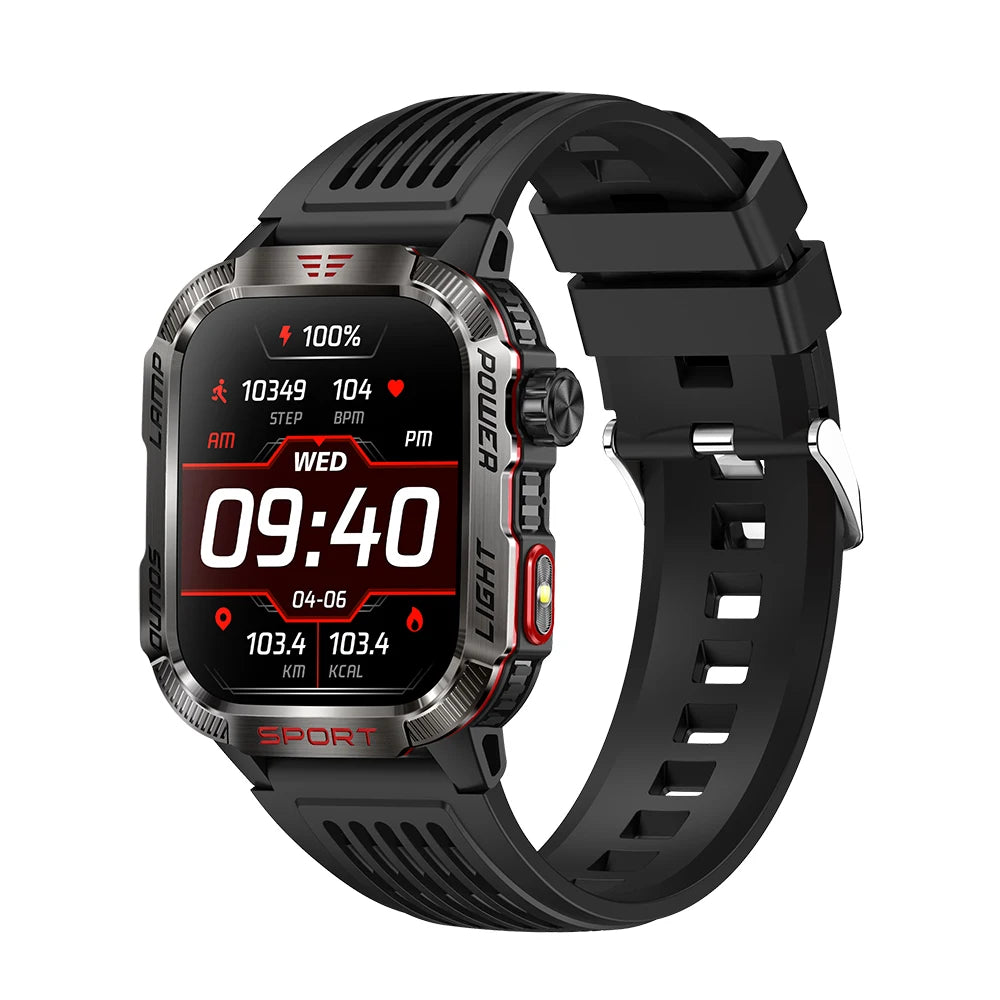 Men’s Pro Smartwatch – Waterproof Design with Fitness & Call Features