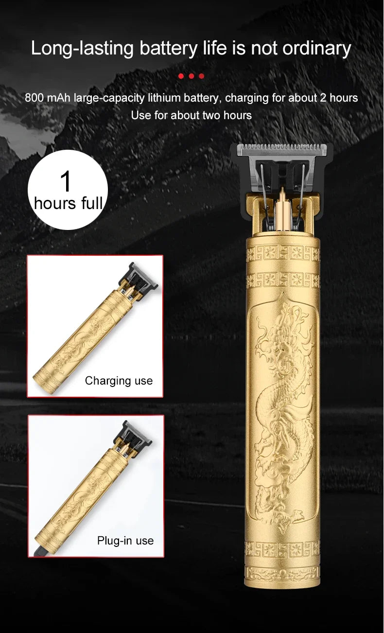 T9 Vintage Hair Trimmer – Cordless Rechargeable