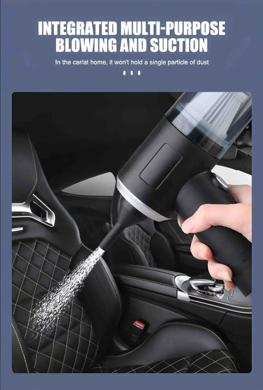 Handheld Car Vacuum Cleaner – Wireless, Dry & Wet Use