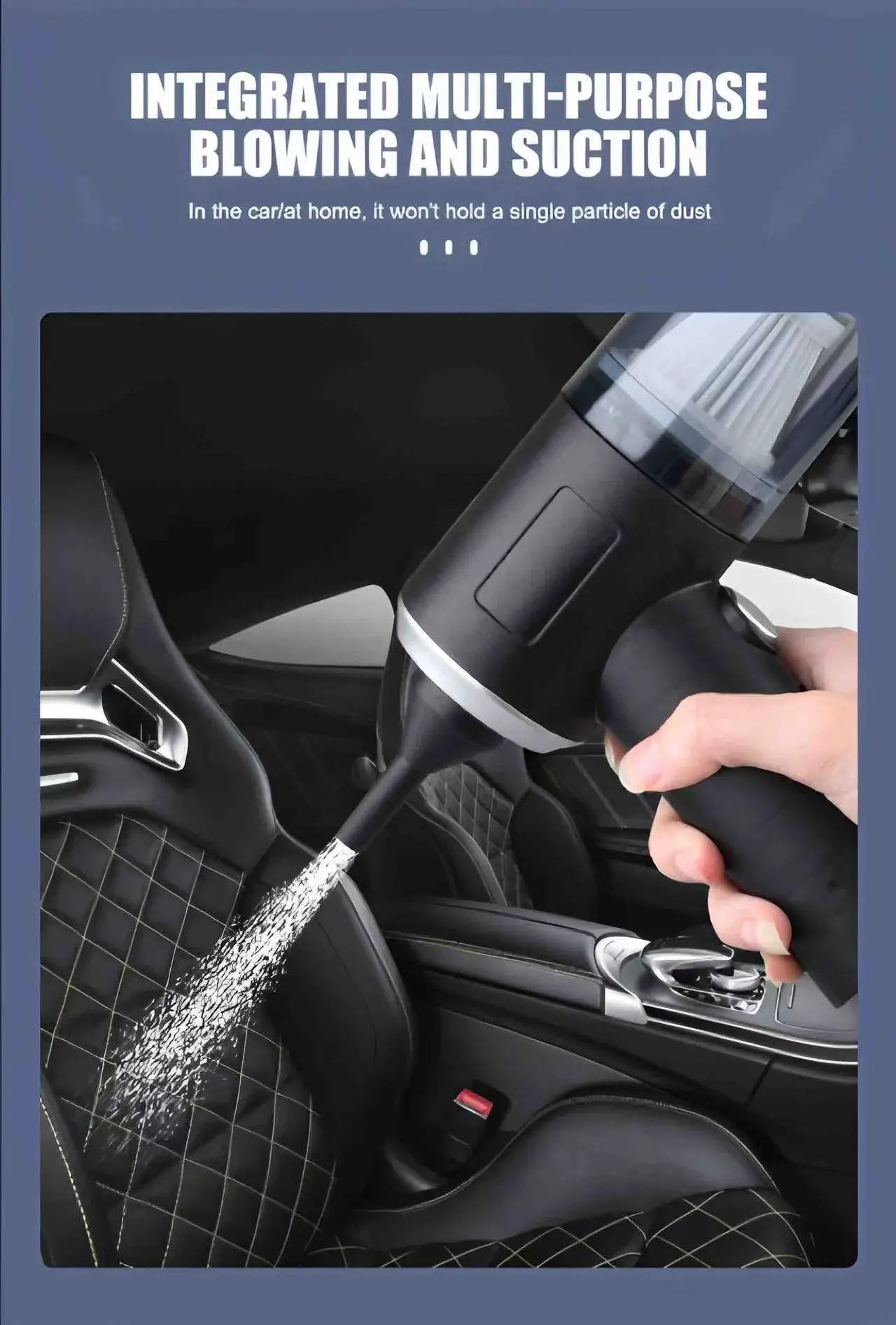 Handheld Car Vacuum Cleaner – Wireless, Dry & Wet Use