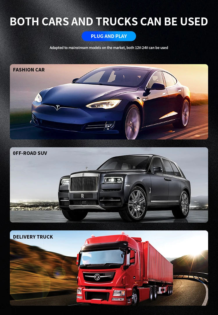 Retractable Car Charger, 4 in 1 Fast Charging Car Charger 120W, Retractable Cable and 2 USB Ports Car Charger Adapter Compatible