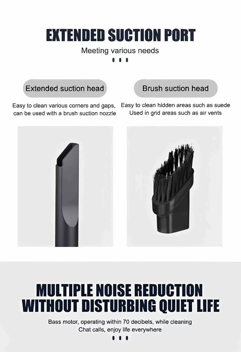 Handheld Car Vacuum Cleaner – Wireless, Dry & Wet Use