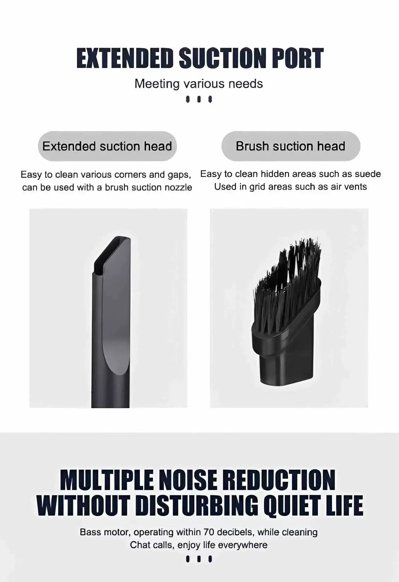 Handheld Car Vacuum Cleaner – Wireless, Dry & Wet Use