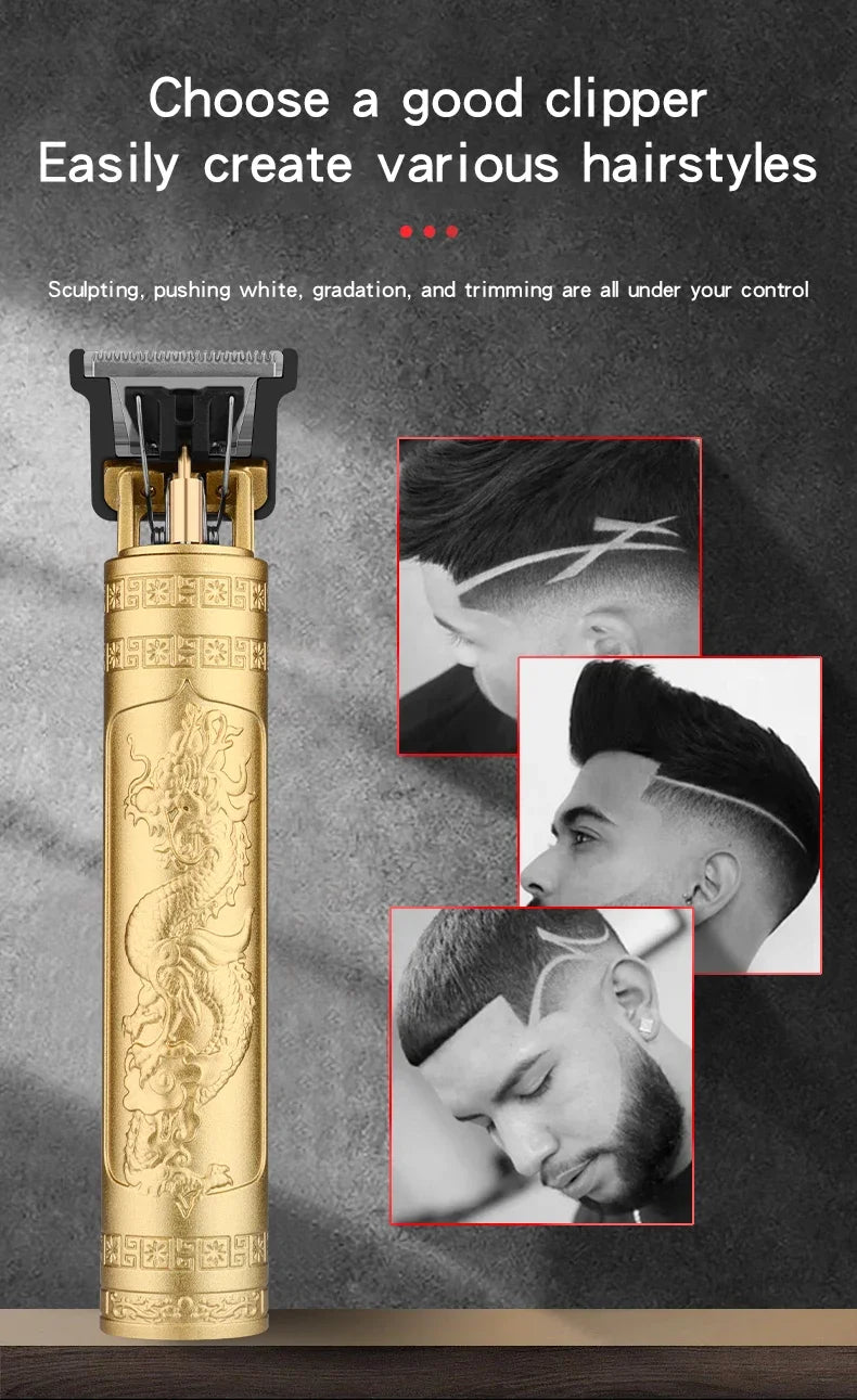 T9 Vintage Hair Trimmer – Cordless Rechargeable