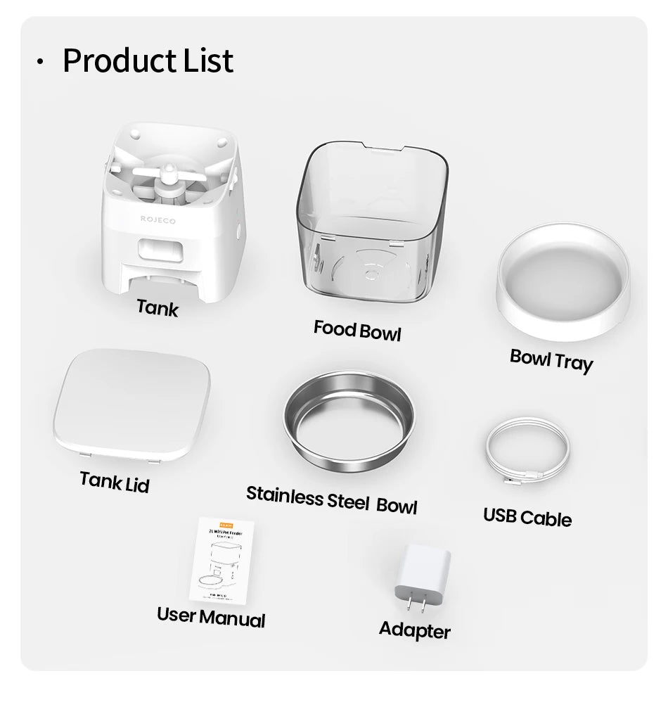 Smart Automatic Pet Feeder – Remote-Controlled Food Dispenser for Cats & Dogs