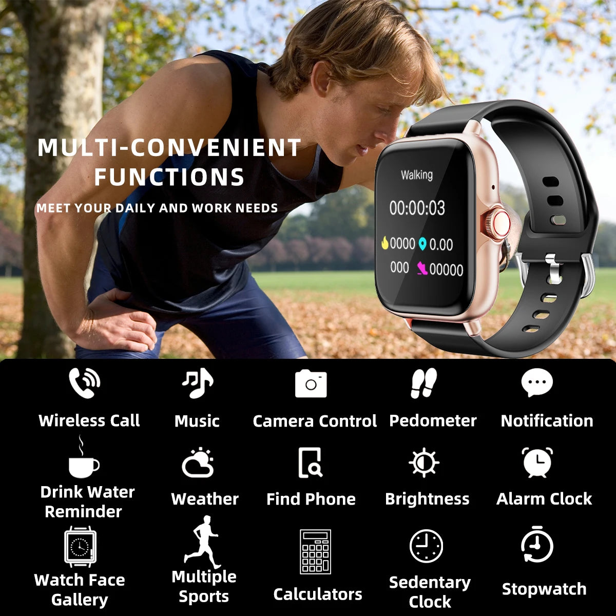 1.83” Waterproof Smartwatch (iOS & Android)