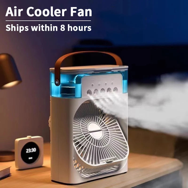 Compact Air Cooler – 3-in-1 Cooling, Humidifying & Night Light
