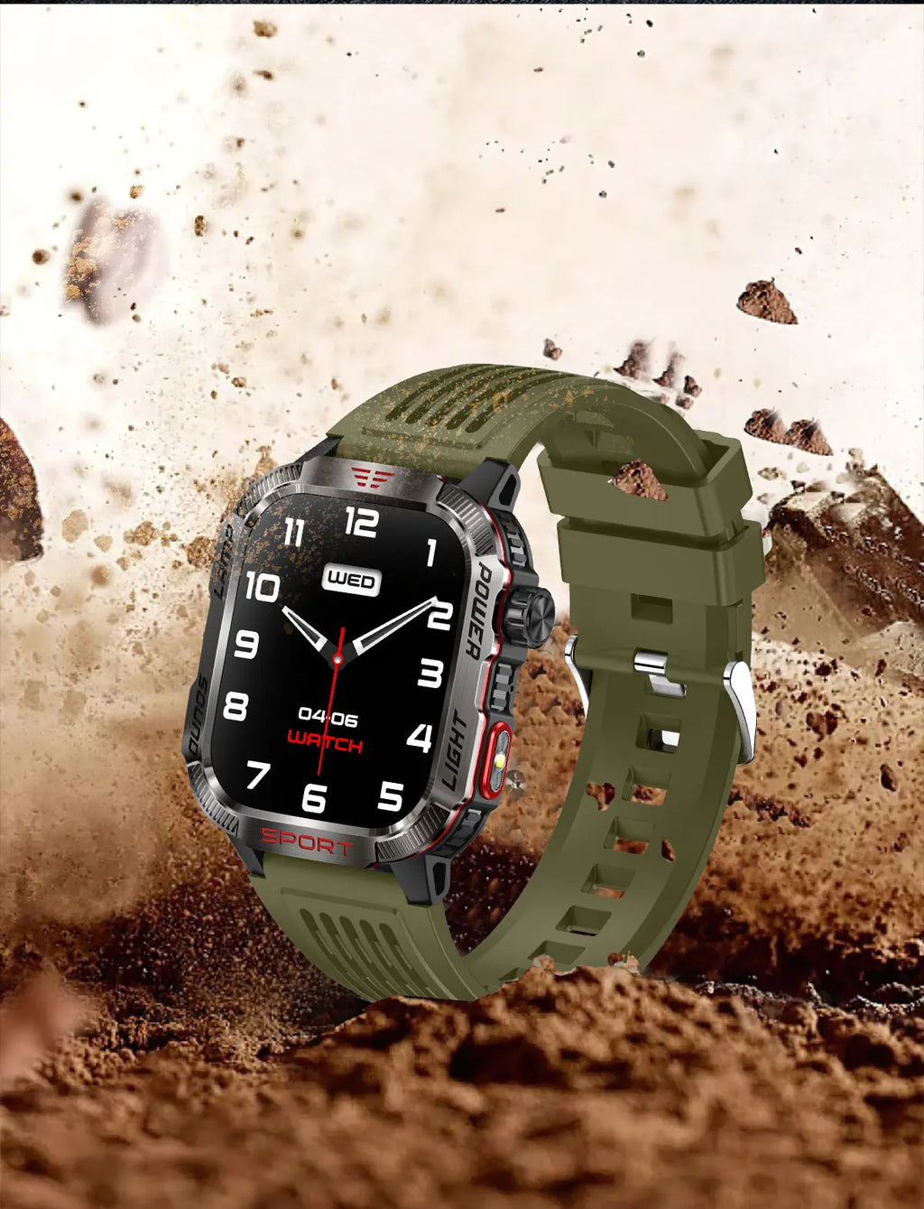 Men’s Pro Smartwatch – Waterproof Design with Fitness & Call Features