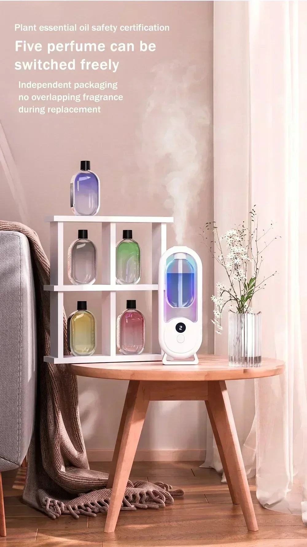 Automatic Aroma Diffuser – Perfume & Essential Oil Machine for Kitchen & Bathroom
