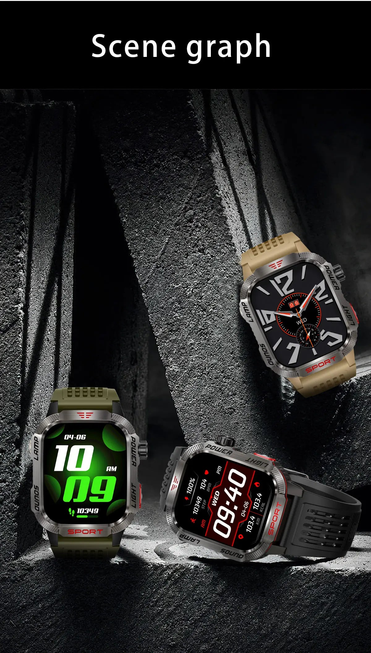 Men’s Pro Smartwatch – Waterproof Design with Fitness & Call Features
