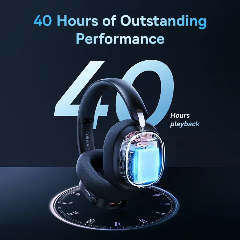 Baseus GH02 Wireless Gaming Headphones – Bluetooth 5.3 & RGB Lighting