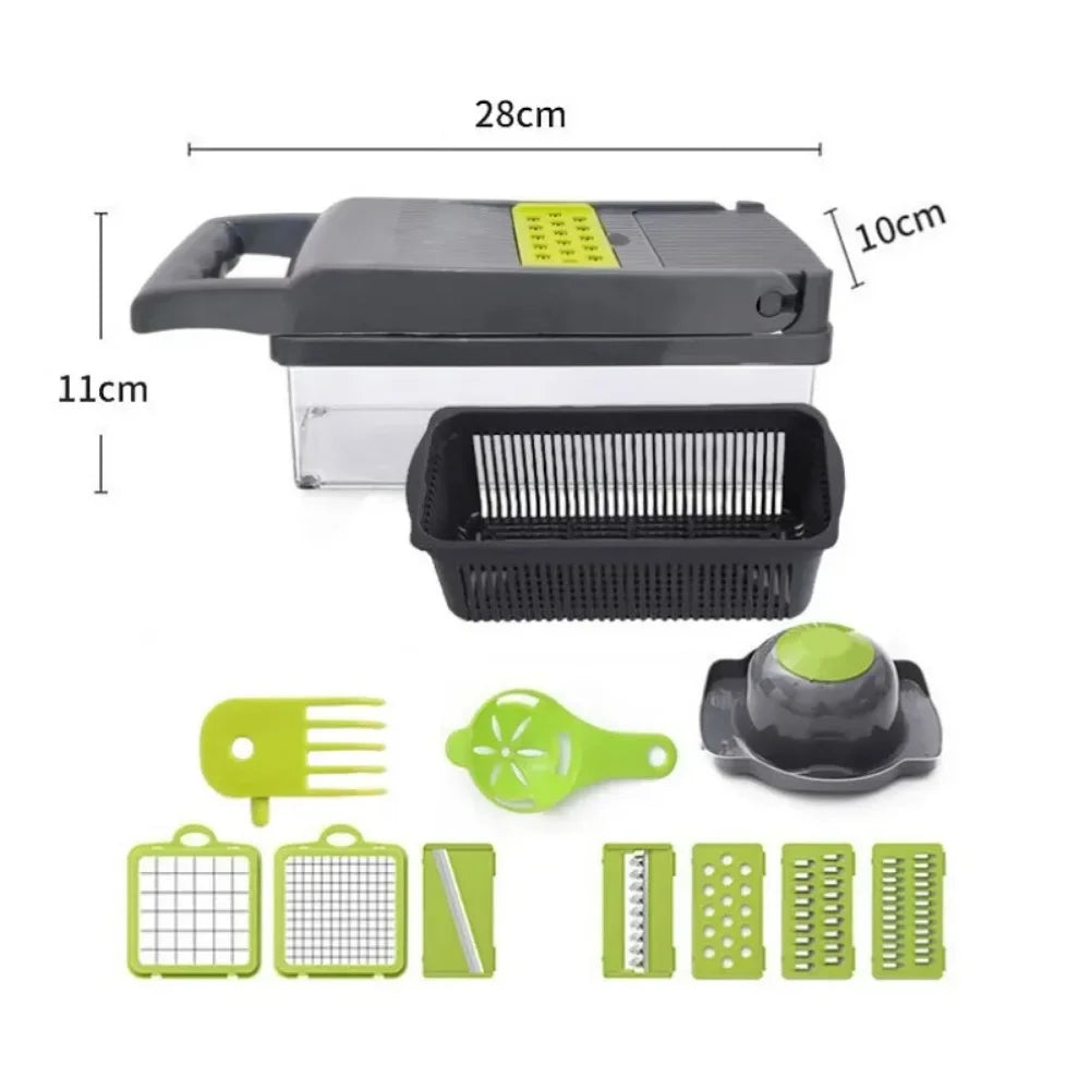 16-in-1 Vegetable Chopper – Multi-Function Slicer & Dicer