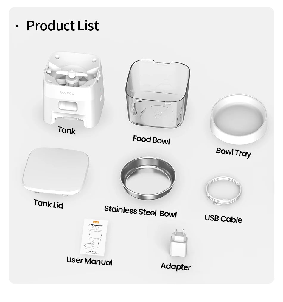 Smart Automatic Pet Feeder – Remote-Controlled Food Dispenser for Cats & Dogs