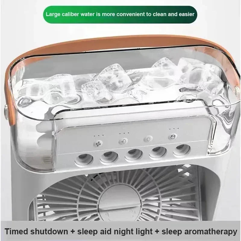 Compact Air Cooler – 3-in-1 Cooling, Humidifying & Night Light