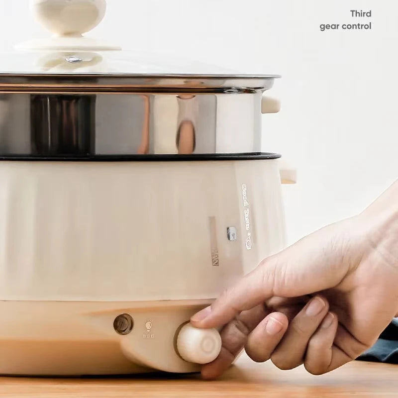 Compact Multi-Cooker – 220V Non-Stick Electric Pot for 1–2 Person Meals