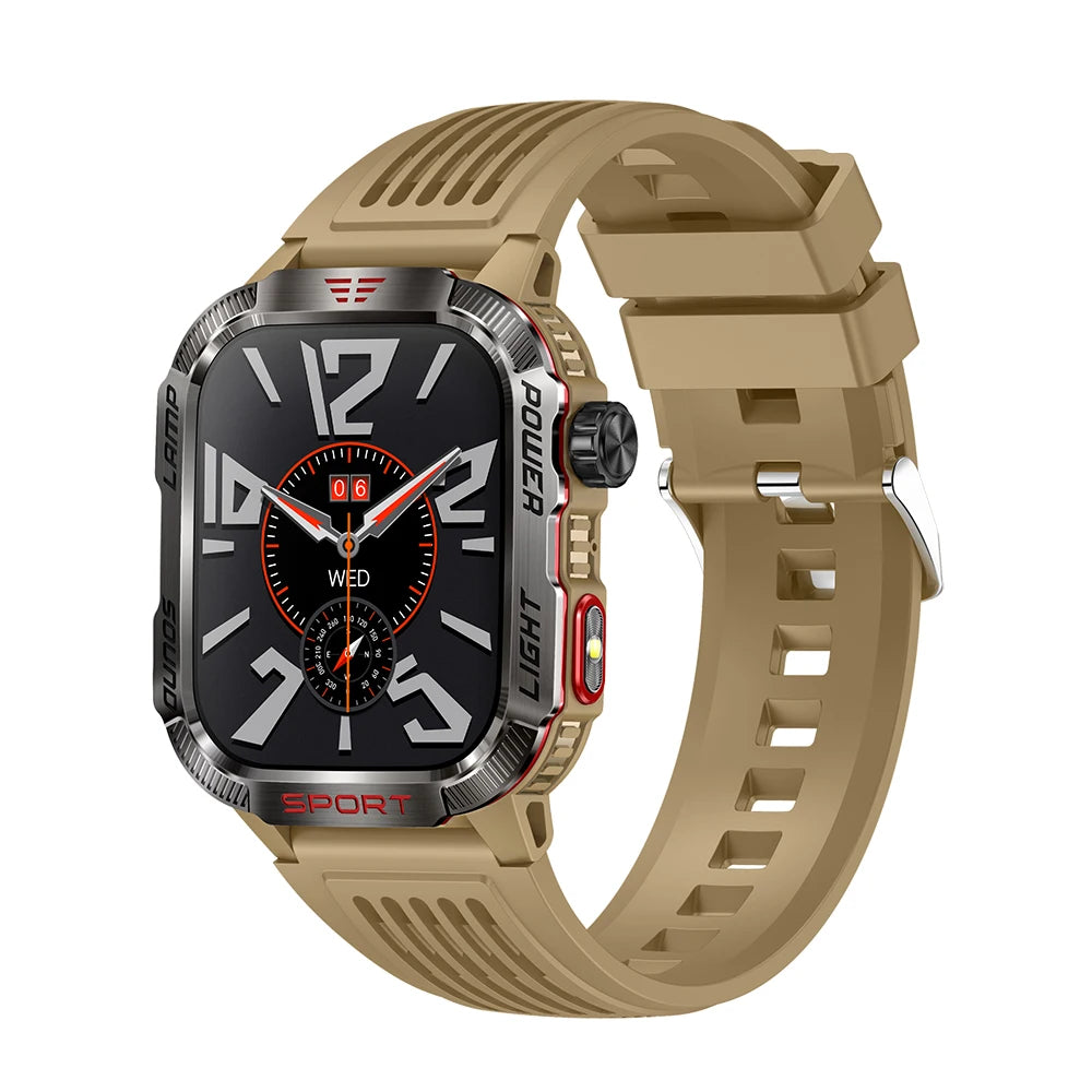 Men’s Pro Smartwatch – Waterproof Design with Fitness & Call Features