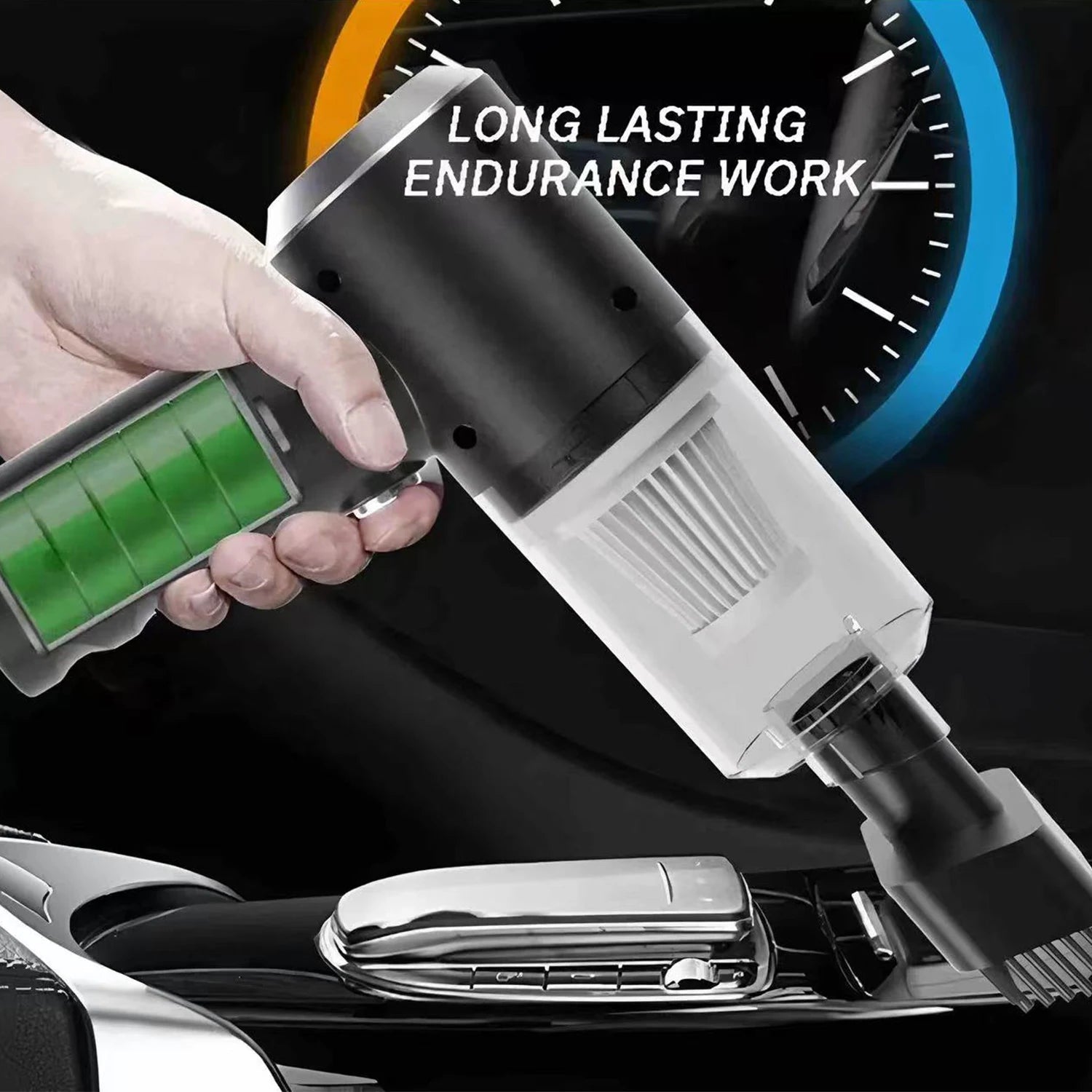 Handheld Car Vacuum Cleaner – Wireless, Dry & Wet Use