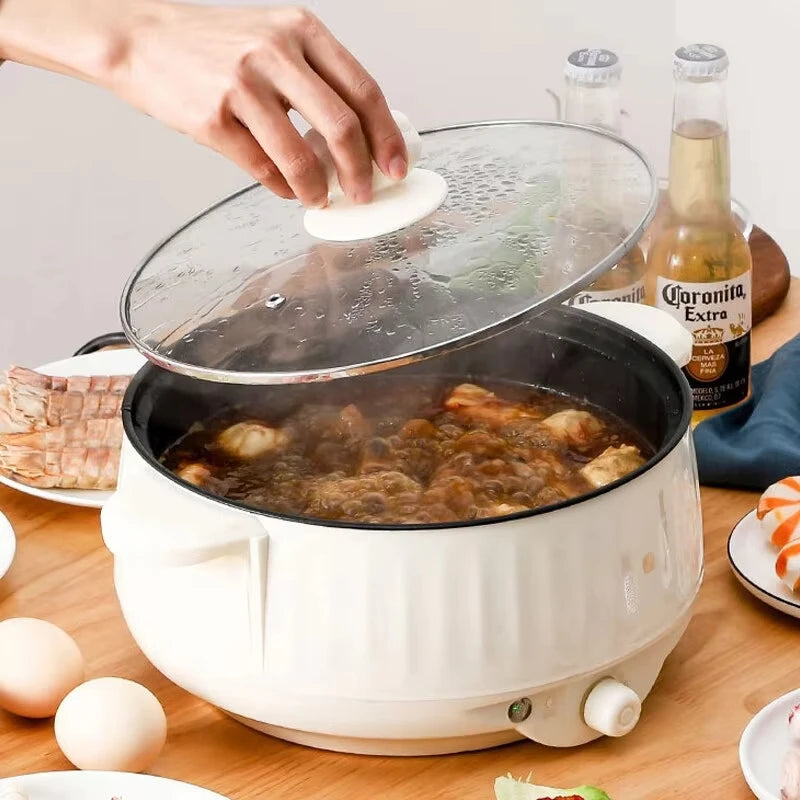 Compact Multi-Cooker – 220V Non-Stick Electric Pot for 1–2 Person Meals