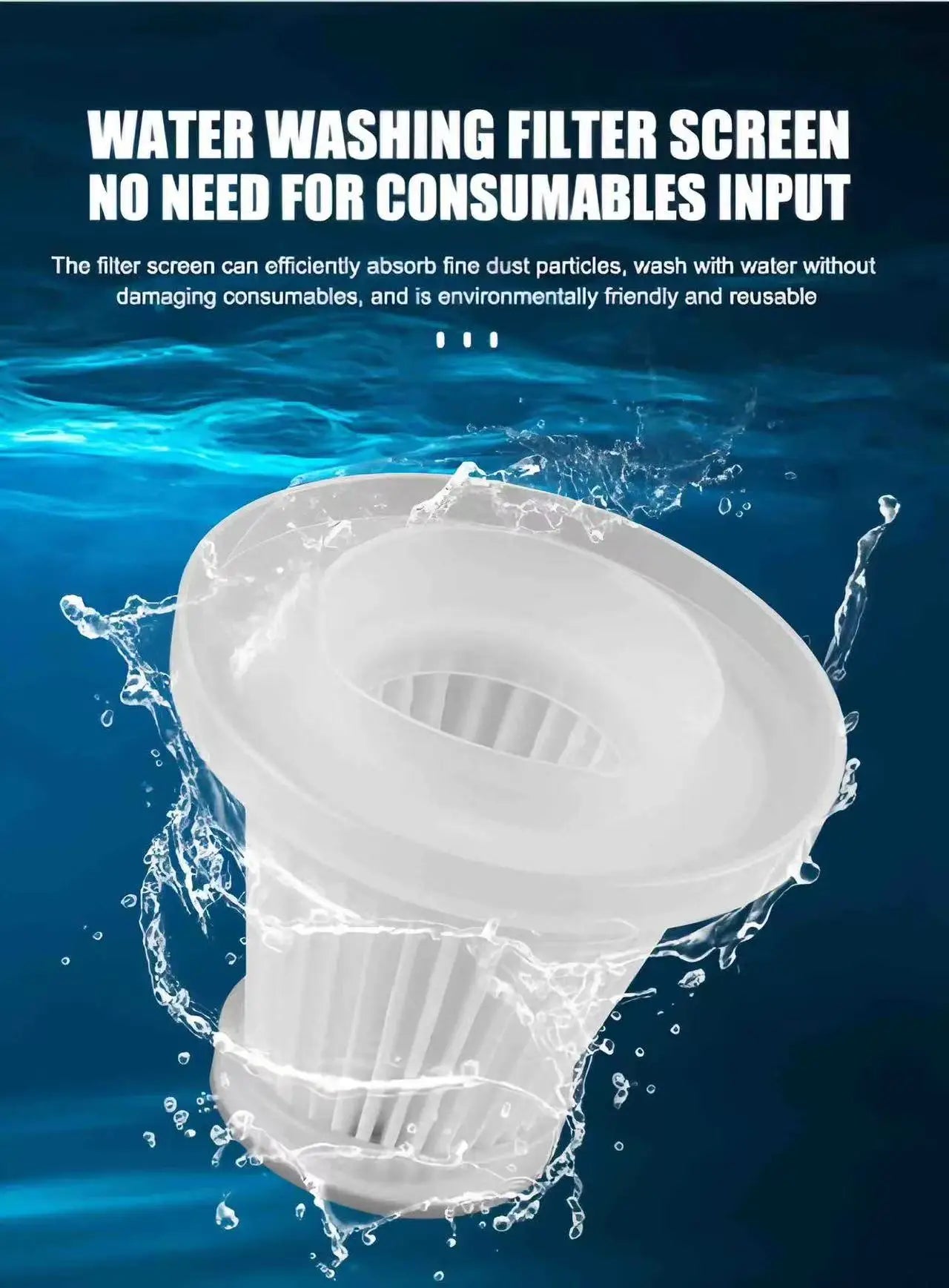 Handheld Car Vacuum Cleaner – Wireless, Dry & Wet Use