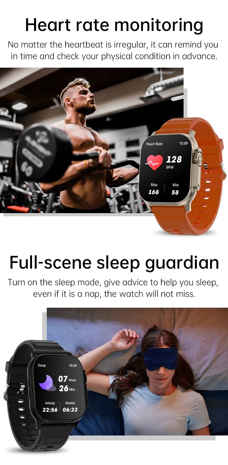 Original T900 Ultra 2 Smart Watch 49mm Men Women Bluetooth Call BT Music Game Wireless Charging NFC Smartwatch For Android IOS
