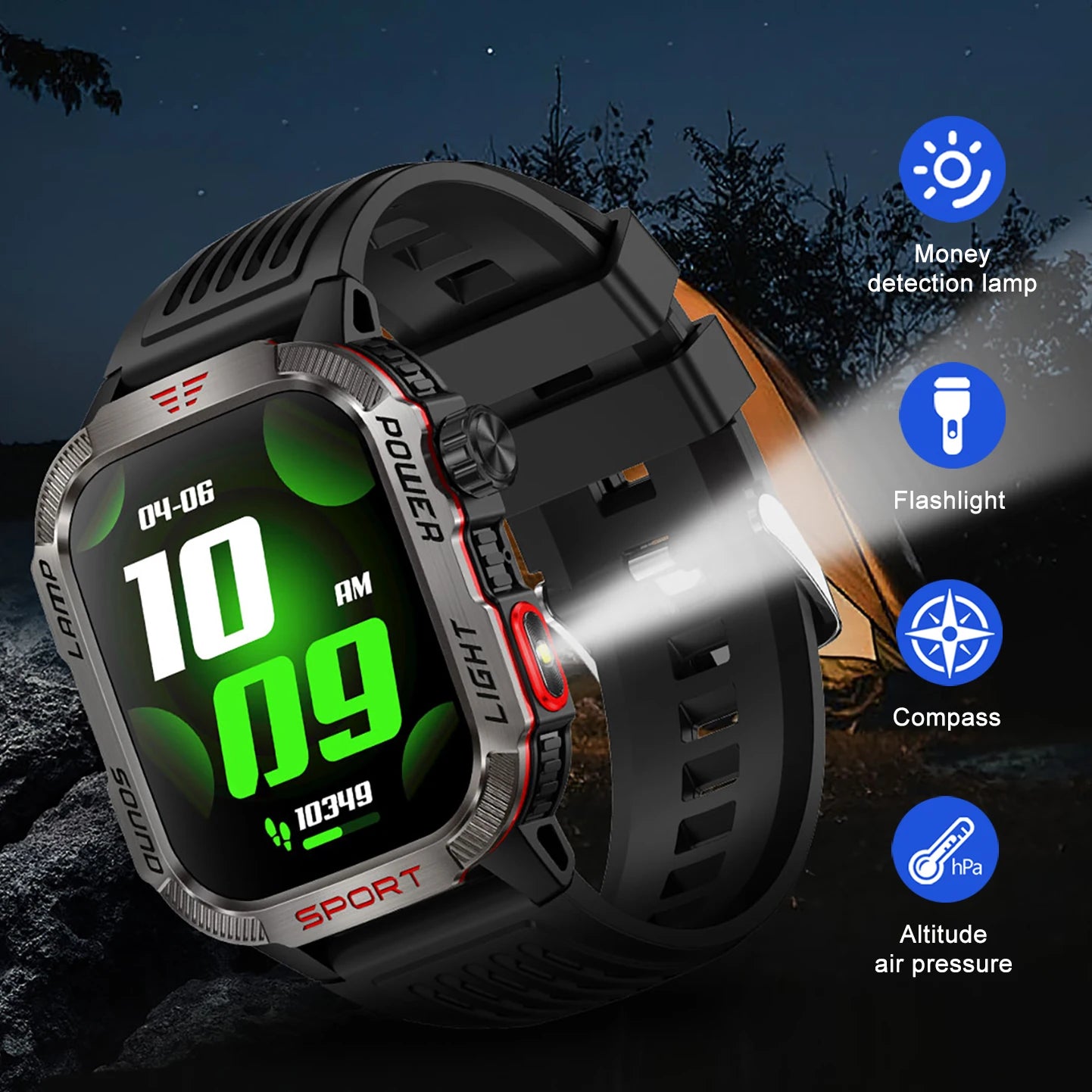 Men’s Pro Smartwatch – Waterproof Design with Fitness & Call Features