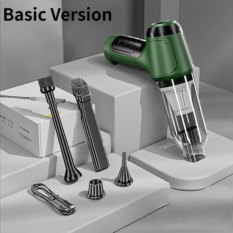 Portable Wireless Car Vacuum – 4-in-1 Handheld Cleaner for Home & Auto