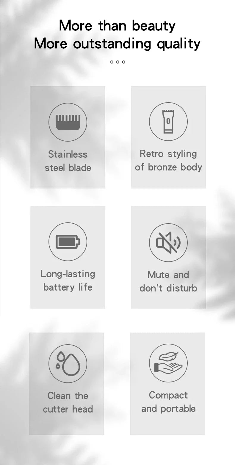 T9 Vintage Hair Trimmer – Cordless Rechargeable