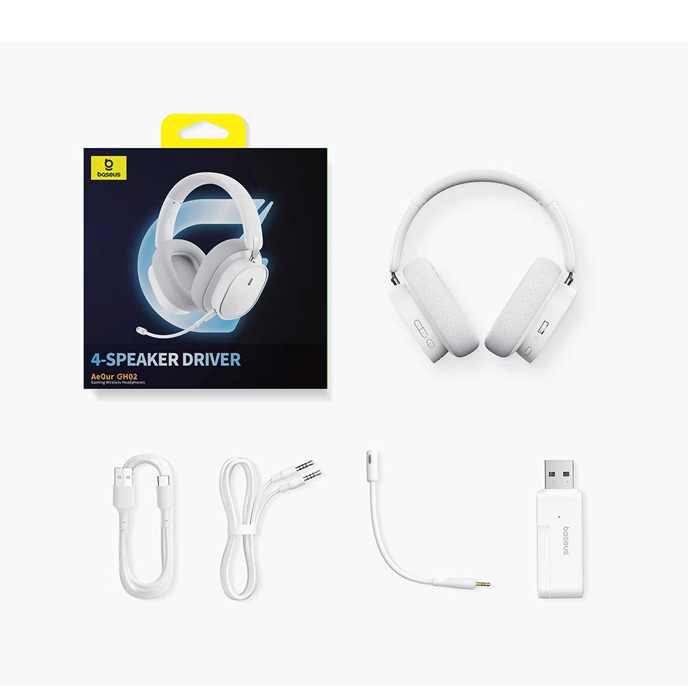 Baseus GH02 Wireless Gaming Headphones – Bluetooth 5.3 & RGB Lighting