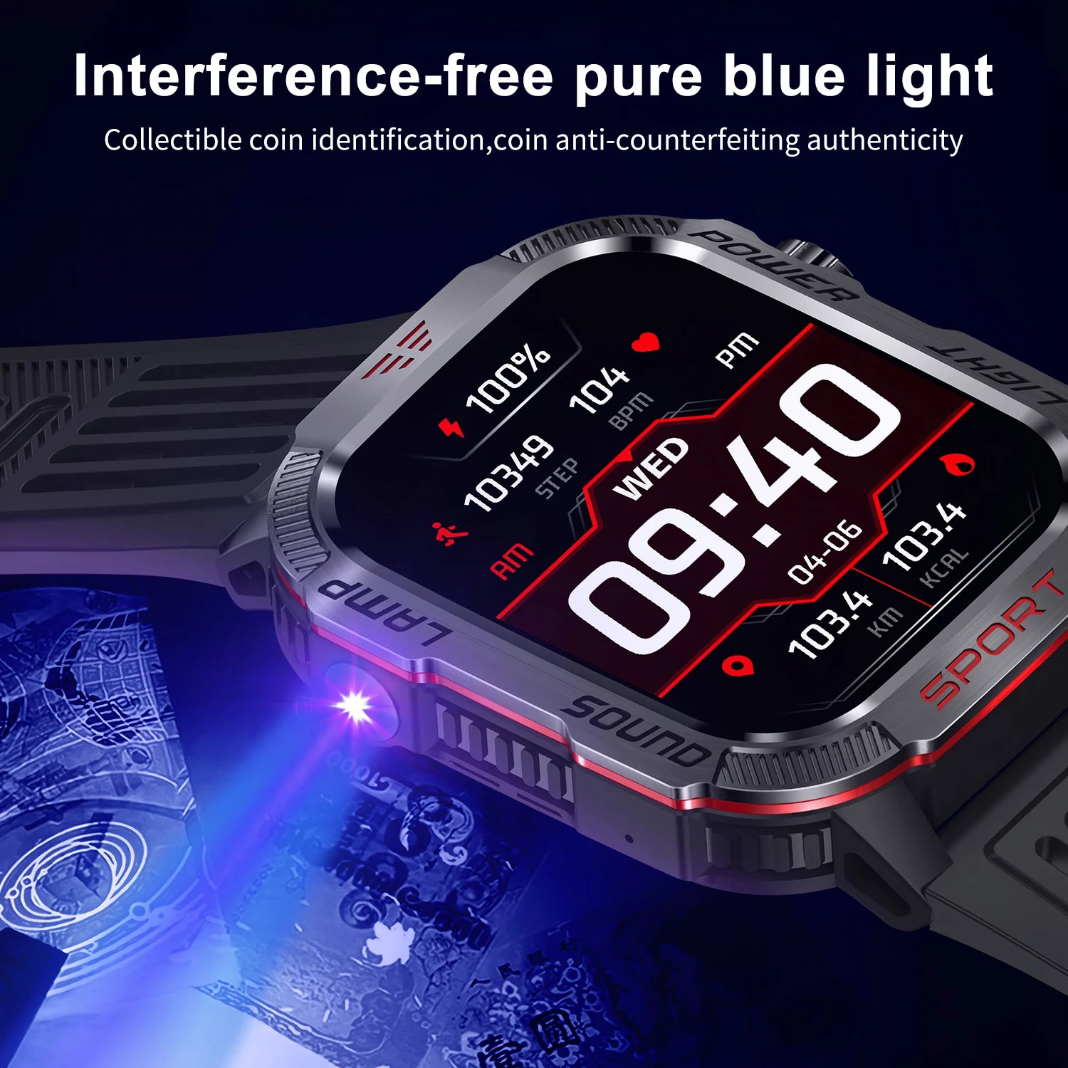 Men’s Pro Smartwatch – Waterproof Design with Fitness & Call Features