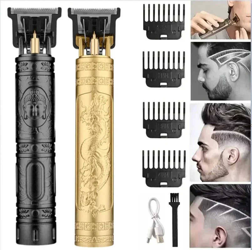Electric Shaver Barber Vintage Hair Clipper Cordless Trimmer portable USB Fast Charging Hair Cutting Machine Professional Barber