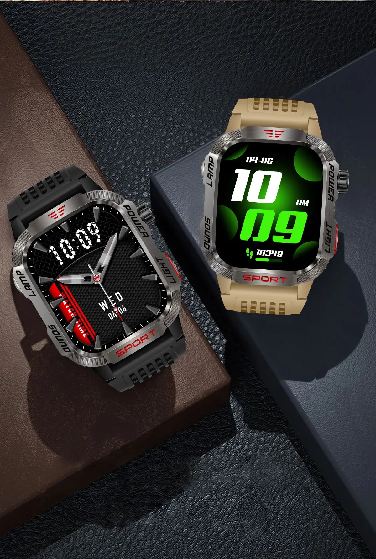 Men’s Pro Smartwatch – Waterproof Design with Fitness & Call Features