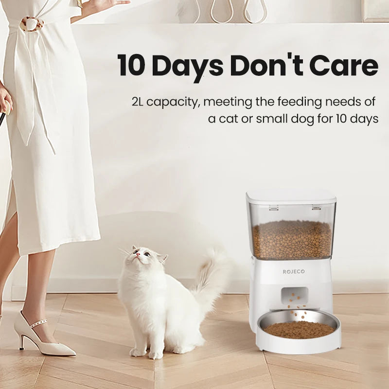 Smart Automatic Pet Feeder – Remote-Controlled Food Dispenser for Cats & Dogs