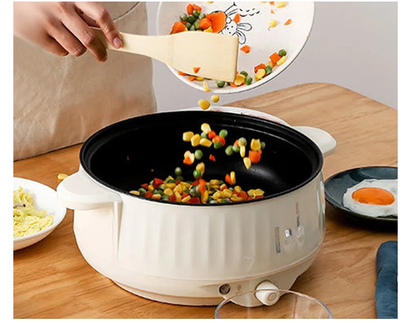 Compact Multi-Cooker – 220V Non-Stick Electric Pot for 1–2 Person Meals
