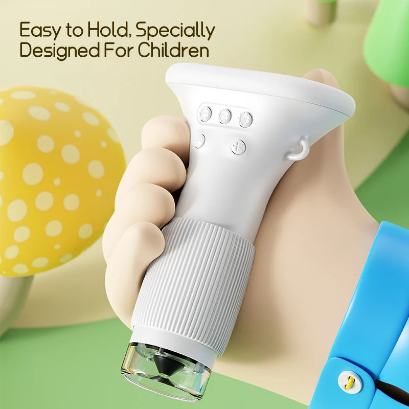 Mini Microscope for Kids – 2" Screen with 1000x Zoom, Educational Gift